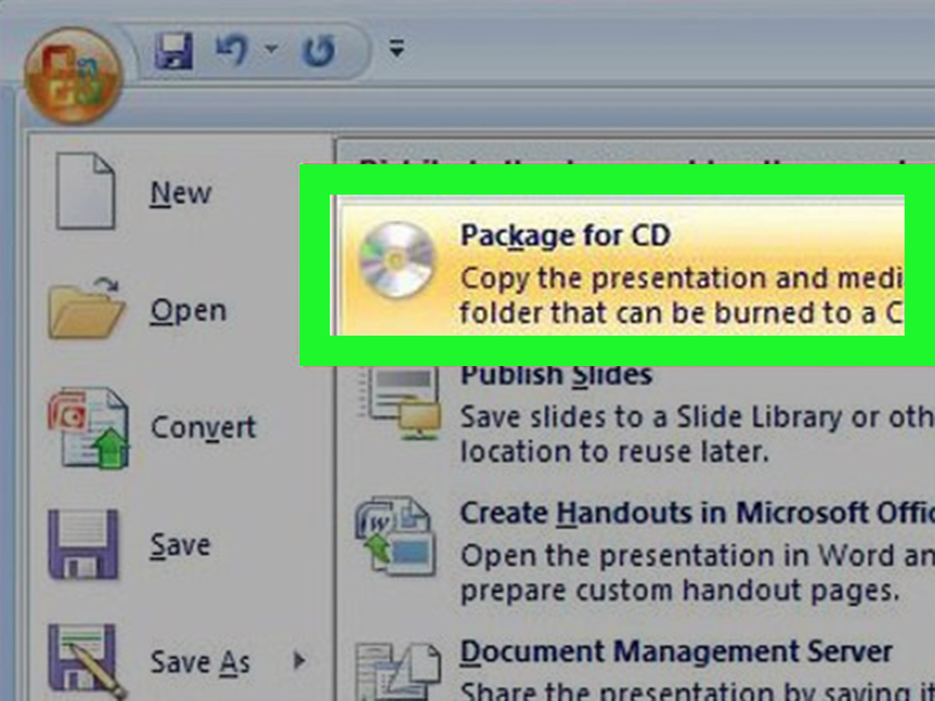 save for cd mac powerpoint